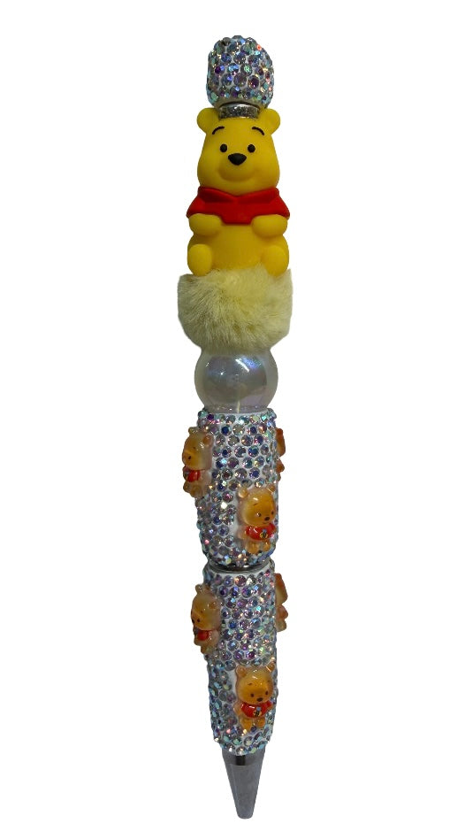 Sparkly Fluffy Pooh Pen