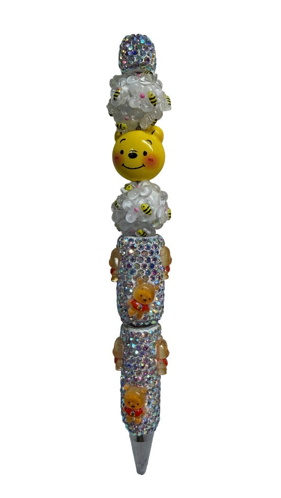 Silver Sparkly Pooh Pen