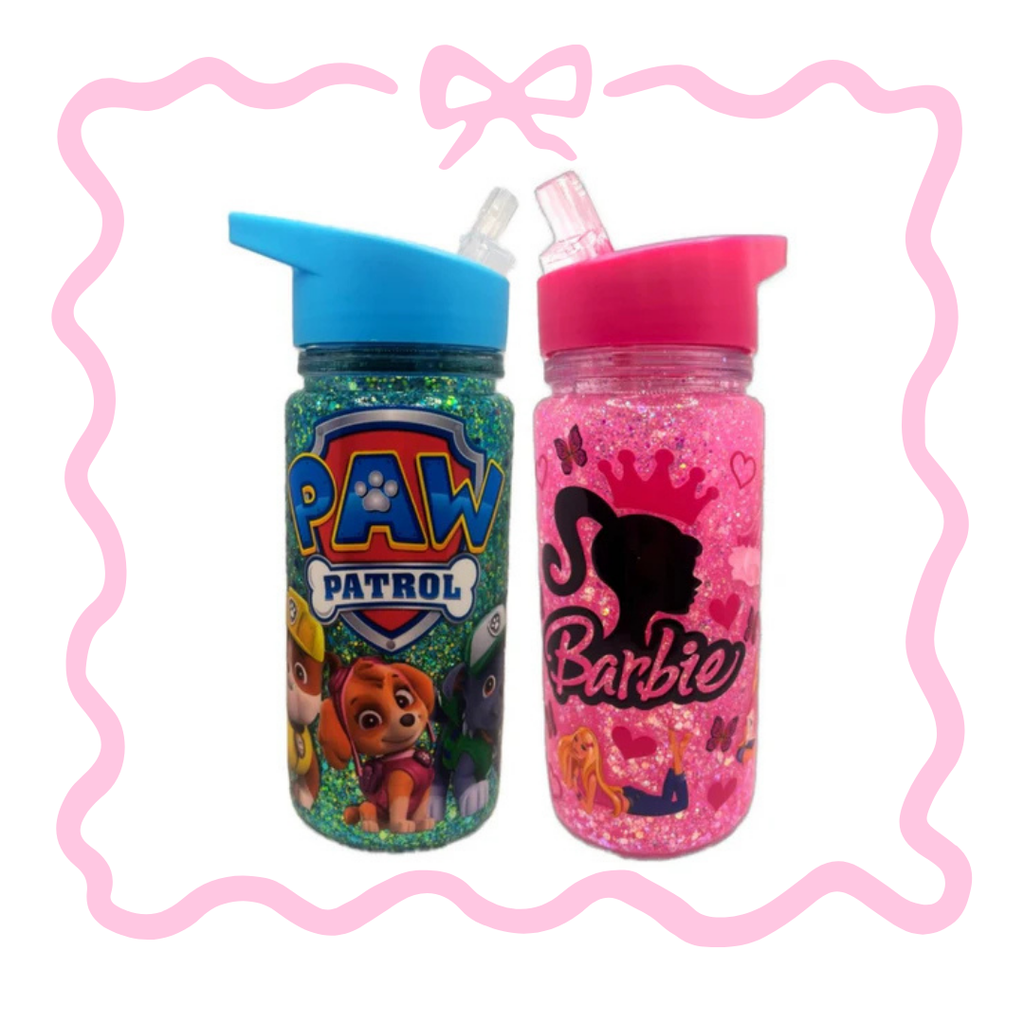 10oz Kid Sippy Snowglobe Drink Bottle